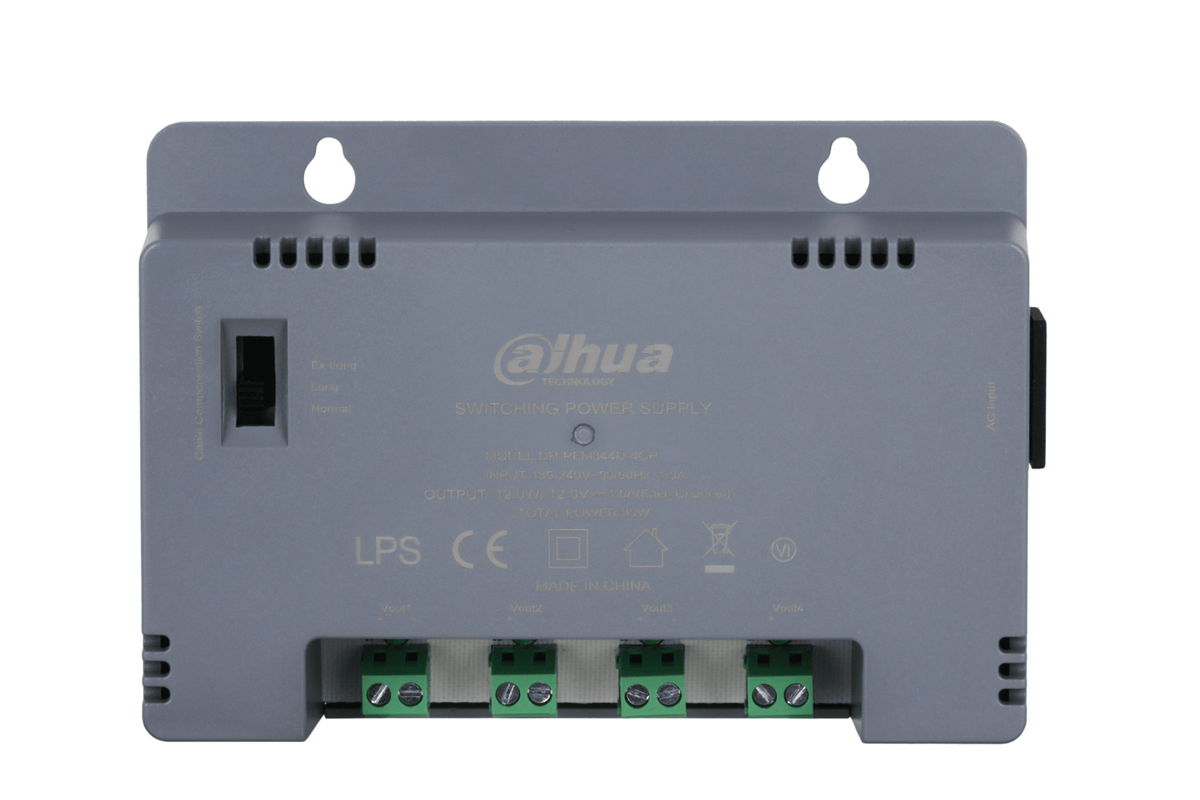 Fuente de Poder 12V 2.5A 30W 4CH DAHUA