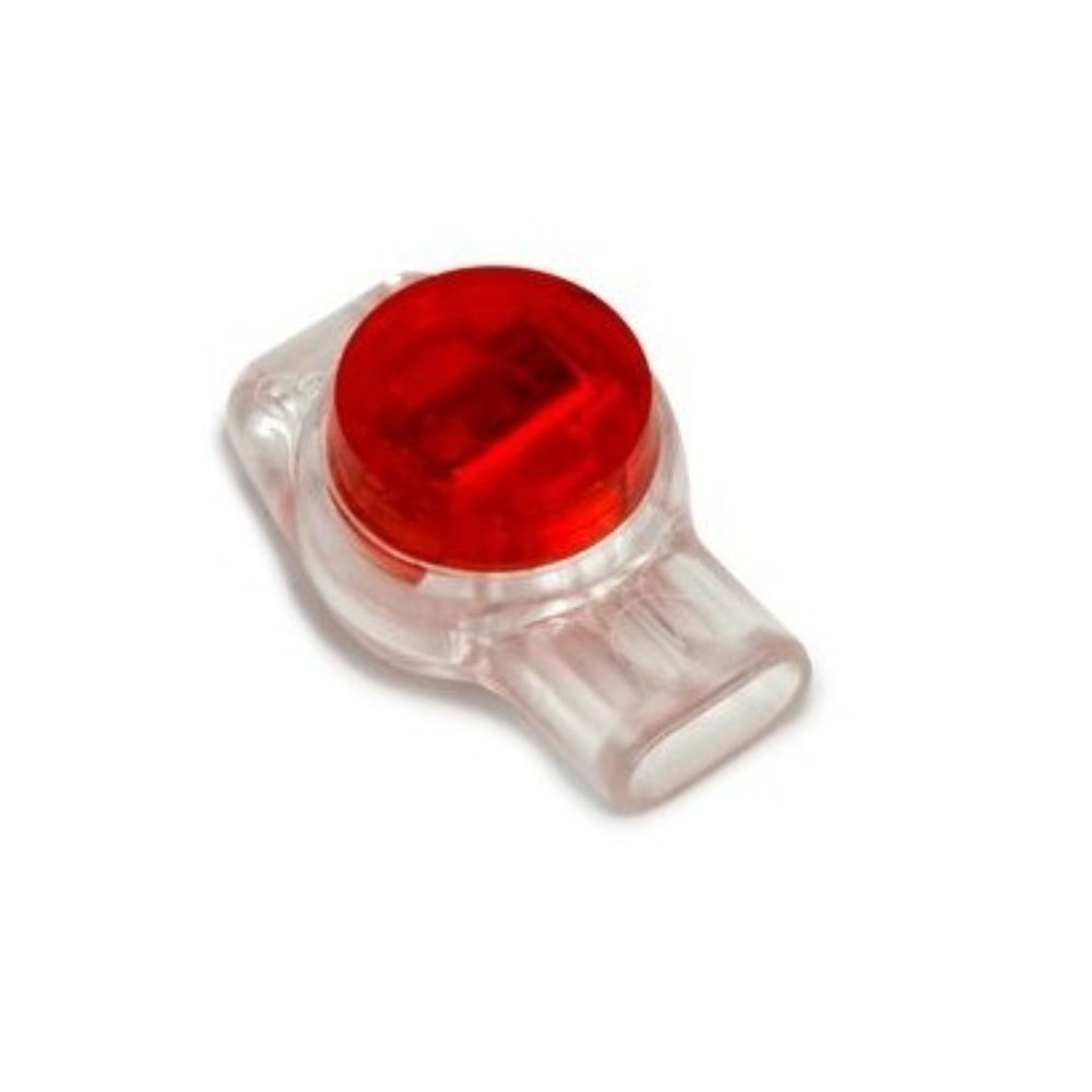CONECTOR DE EMPALME UR 3 PUERTOS ROJO PARA CABLE AWG22-26 Generico