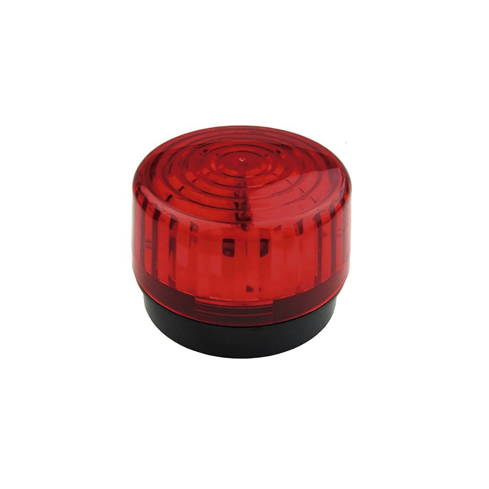 Luz estroboscópica roja cableada 10 cm Zudsec