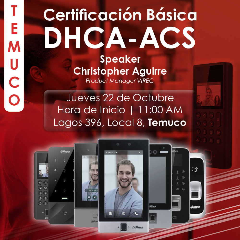 Certificación básica en Control de Accesos/DHCA-ACS Temuco