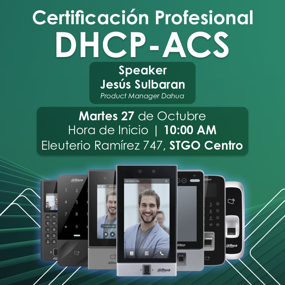 Certificación Profesional DHCP-ACS en Control de Accesos Dahua