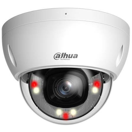 Cámara de red WizSense con domo fijo de luz dual inteligente de 2 MP Dahua