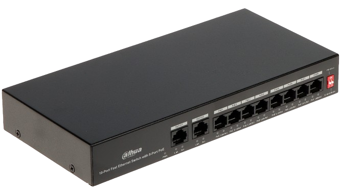 Switch PoE 10 Puertos Dahua