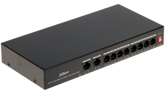 Switch PoE 10 Puertos Dahua
