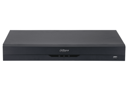 Grabadora de video digital WizSense de 16 canales, 4K Value/5 MP, 1U, 2 discos duros Dahua