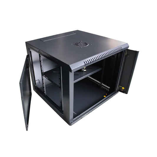 RACK Gabinete 19 9U 600x450 con Ventilador Desarmado