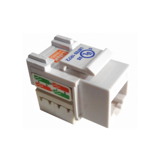 Keystone conector blanco cat6 u/utp punchable