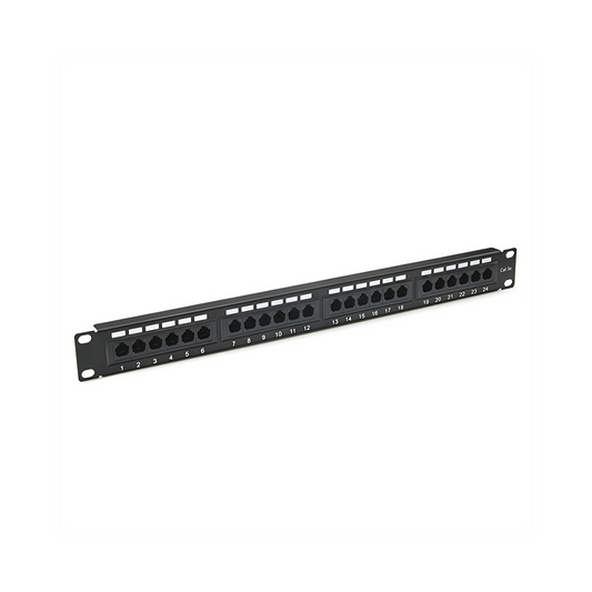 Patch Panel UTP Cat5e 19 Pulgadas 24 puertos Procom