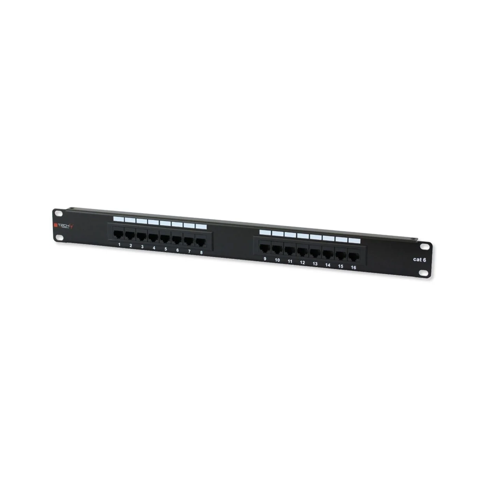 UTP CAT5 E patch panel16 Puertos 16 x unshielded RJ45 jacks 8 puertos Generico