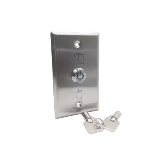 Botón de salida de emergencia de puerta con llave