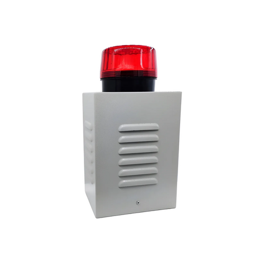 Sirena estroboscópica Exterior Cable Caja metal Zudsec